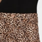 INC International Concepts Women's Skirt Straight Leopard Print Denim Mini Natural Size 16