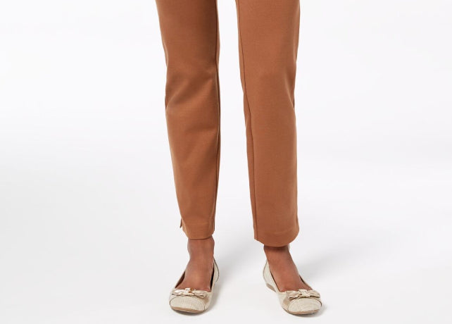 Charter Club Women's Pull On Ponte Knit Pants Red Size 2 Petite
