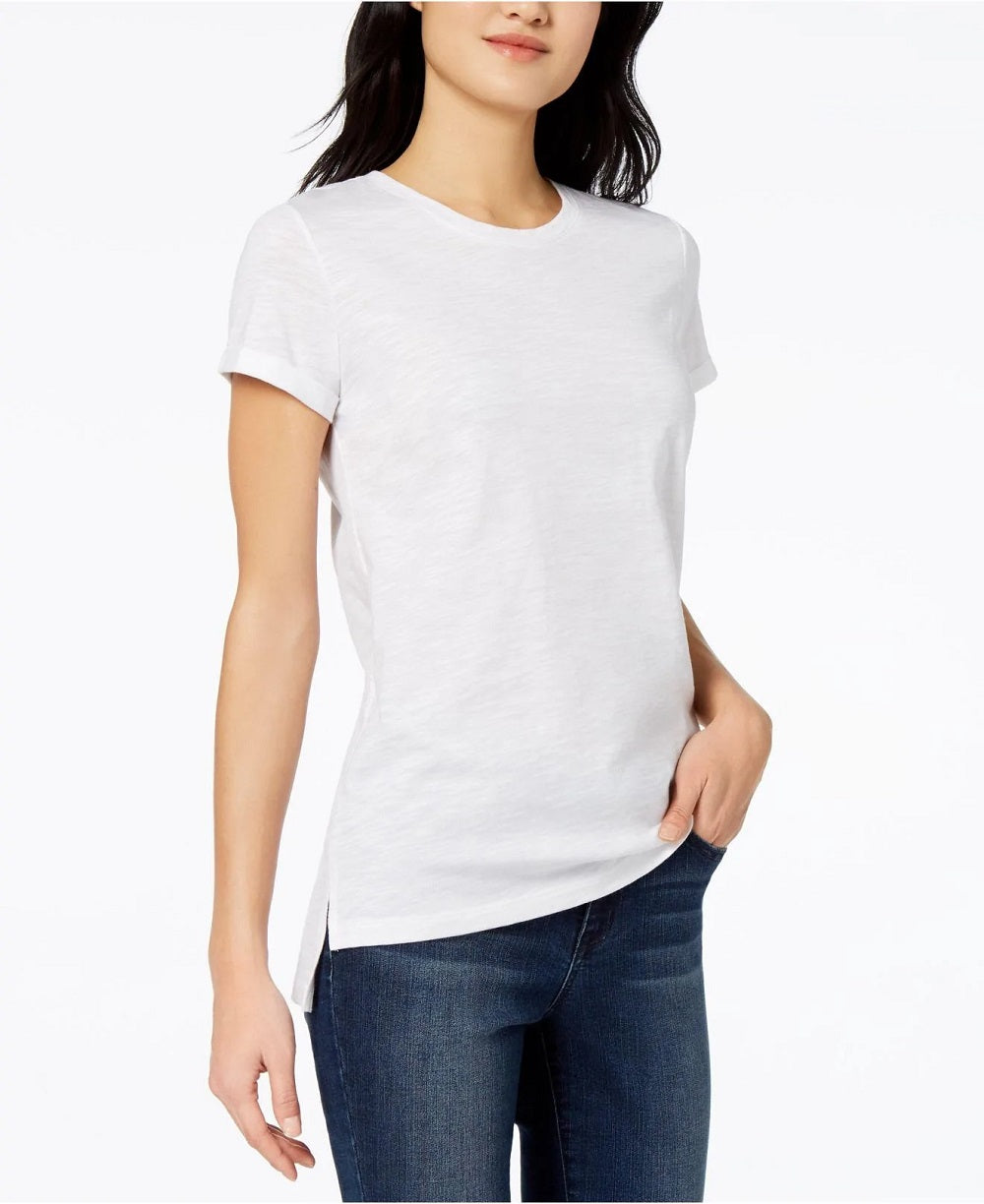 Maison Jules Women's Maison Jules High-Low T-Shirt White Size X-Small