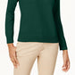 Karen Scott Women's Turtleneck Sweater Green Size Small