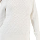 Charter Club Women's Cable Knit Turtleneck Sweater White Size Petite XL