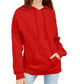 Rebellious One Junior's Pouch Pocket Hoodie Red Size X-Small
