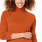 Karen Scott Women's Luxsoft Turtleneck Sweater  Orange Size PS