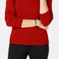 Karen Scott Women's Luxsoft Turtleneck Sweater Red Size Petite L