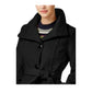 Madden Girl Juniors' Faux-Leather-Trim Skirted Coat Black  Size XS