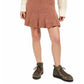 Free People Women's Short Ruffled Skirt Brown Size X-Large