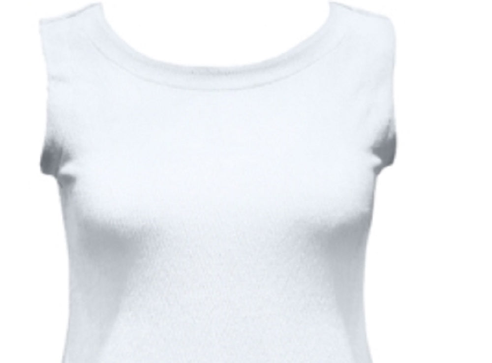 JM Collection Women's Textured Button Tank Top White Size Small