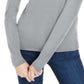 Maison Jules Women's Mock Neck Sweate Grey Size Medium