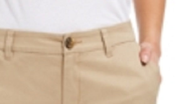 Style & Co. Women's Chino Shorts Brown Size 18