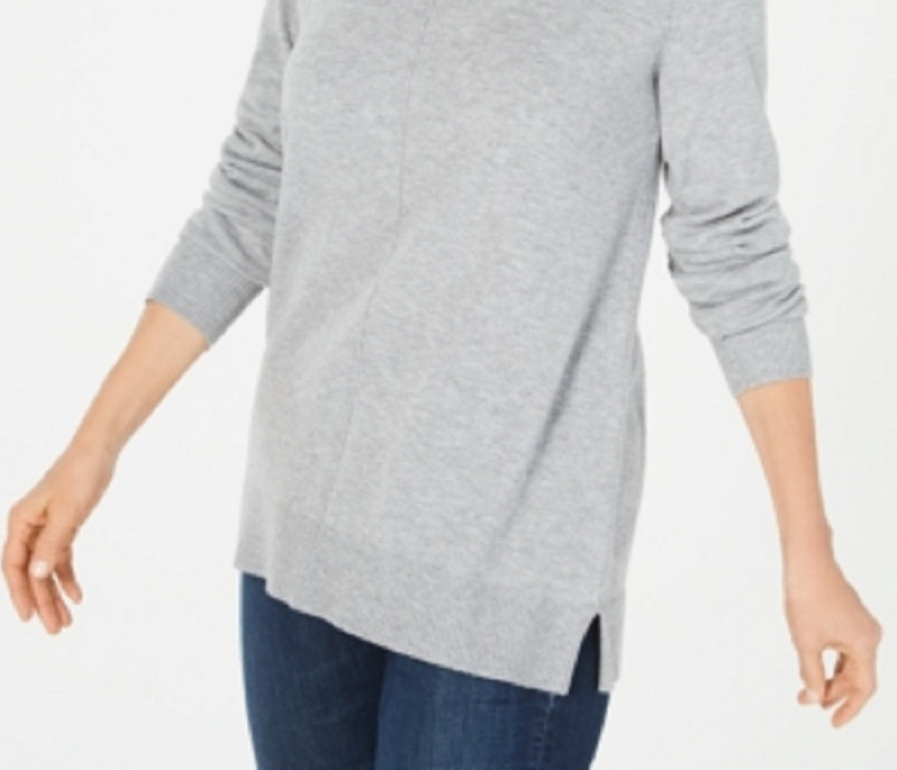 Karen Scott Women's Crewneck Long Sleeve Sweater Gray Size X-Small