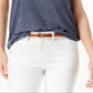 Maison Jules Women's Scoop Neck Tank Top Blue Size Medium
