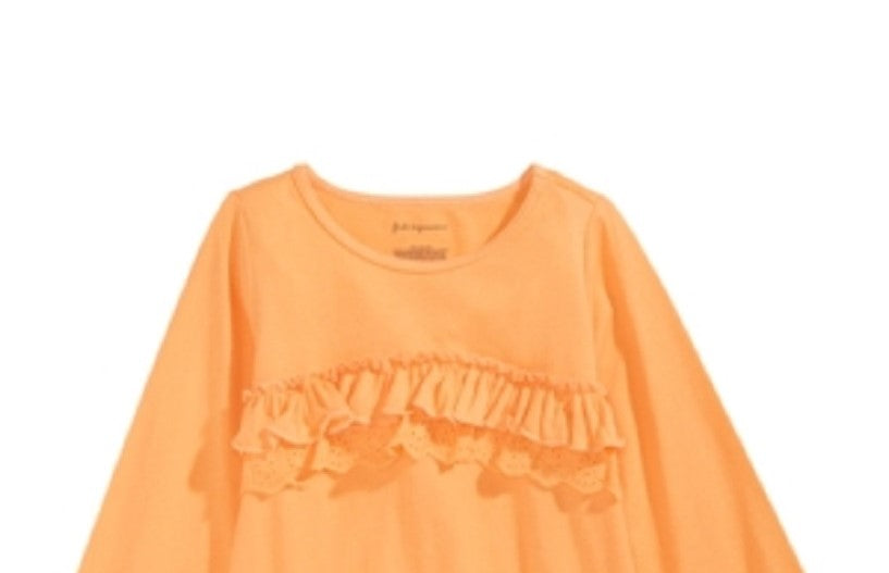 First Impressions Baby Girl's Cotton Ruffled T-Shirt Yellow Size 6-9 Months