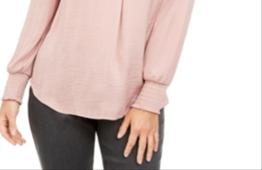 Alfani Women's V Neck Top Pink Size M