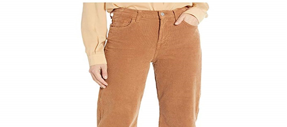 7 for All ManKind Women's Alexa Casual Corduroy Pants Brown  Size 32