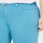 Celebrity Women's Plus Colo Skinny Jeans Denim Mid-Rise Blue Size 20