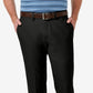 Haggar Men's Cool 18 Pro Stretch Straight Fit Flat Front Dress Pants Black Size 36X30