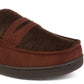Isotoner Men's Houndstooth Jasper Moccasin Slippers Brown Size 9.5