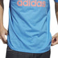 adidas Men's Short Sleeve Logo Graphic T Shirt Blue Size X-Large