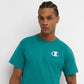 Champion Men's Classic Graphic Tee Green Size Small
