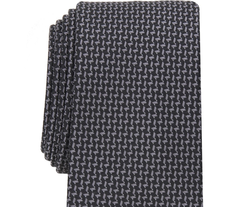 Alfani Men's Palazzo Mini Tie Black Size Regular