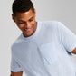 And Now This Men's Slub Pocket Short Sleeve Shirt Blue Size Medium