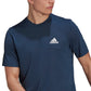 adidas Men's Feelready Performance T Shirt Blue Size Small