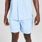 And Now This Men's Classic Fit Button Down Camp Shirt Blue Size X-Large