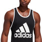 adidas Men's Badge Of Sport Logo Graphic Tank Black Size Large