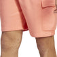 adidas Men's Essentials Fleece Cargo Shorts Orange Size XX-Large
