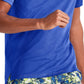 Champion Men's Mvp Script Logo Short Sleeve Crewneck T Shirt Blue Size X-Large
