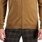Club Room Men's Merino Zip Front Sweater Brown Size X-Large