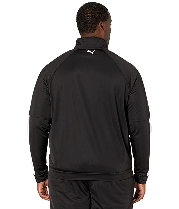 Puma Men's Contrast Zip Front Track Jacket Black Size XXX-Large