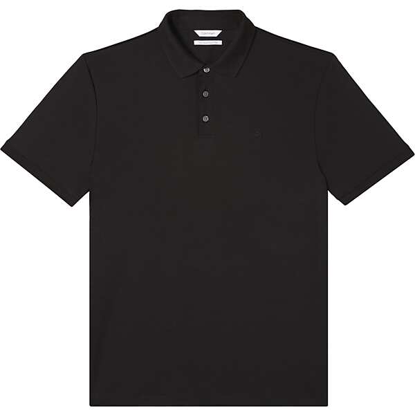 Calvin Klein Men's Liquid Touch Polo Shirt Black Size Large