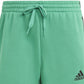 adidas Men's 3 Stripes 10 Fleece Shorts Green Size Large