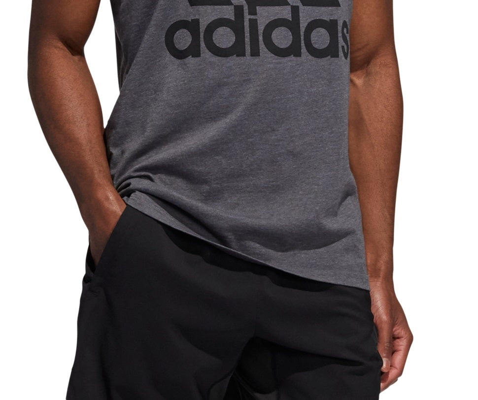 adidas Men's Logo Tank Gray Size X-Large