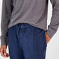 Sun + Stone Men's Armor Sun Wash Pajama Shirt Gray Size Medium