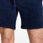 Sun + Stone Men's Towel French Terry Shorts Blue Size Small
