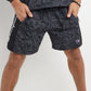 Champion Men's Printed Hybrid Water Resistant 7 Shorts Black Size XX-Large