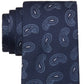Tommy Hilfiger Men's Halo Paisley Tie Blue Size Regular