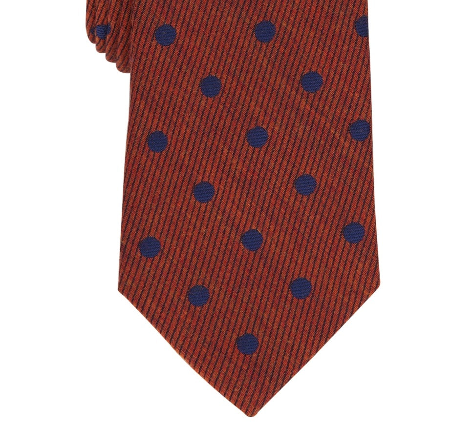 Bar III Men's Blyth Dot Print Tie Brown Size Regular