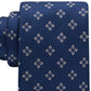 Tommy Hilfiger Men's Classic Flower Medallion Neat Tie Blue Size Regular