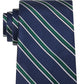 Tommy Hilfiger Men's Kingston Striped Tie Green Size Regular