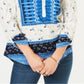 Style & Co Women's Cowl Neck Thermal Top Blue Size X-Large