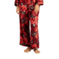 INC International Concepts Women's Satin Pajama & Headband 3Pc Set Red Size Large