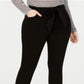 Celebrity Pink Women's Tie Waist Skinny Jeans Black Size 22W