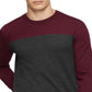 Calvin Klein Men's Merino Colorblock Sweater Red Size X-Small