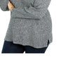 Karen Scott Women's Ballet Baby Marled Ballet Neck Sweater Gray Size 1X