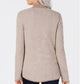 Karen Scott Women's Textured Zip-Front Cardigan Beige Size Extra Large