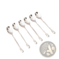 Swan Cutlery Set Gold Dessert Spoons and Forks