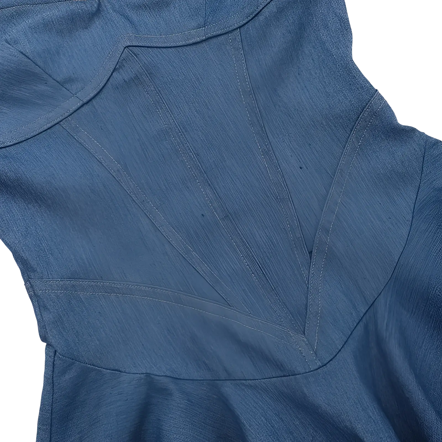 Sweetheart Neckline Denim Corset Mini Dress